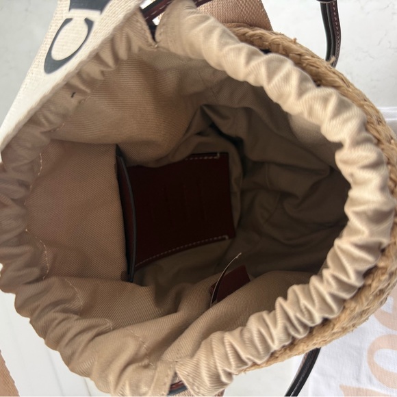 Chloe Raffia Bucket Bag - Picture 4 of 5